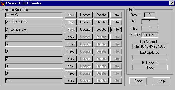 Dirlist Creator